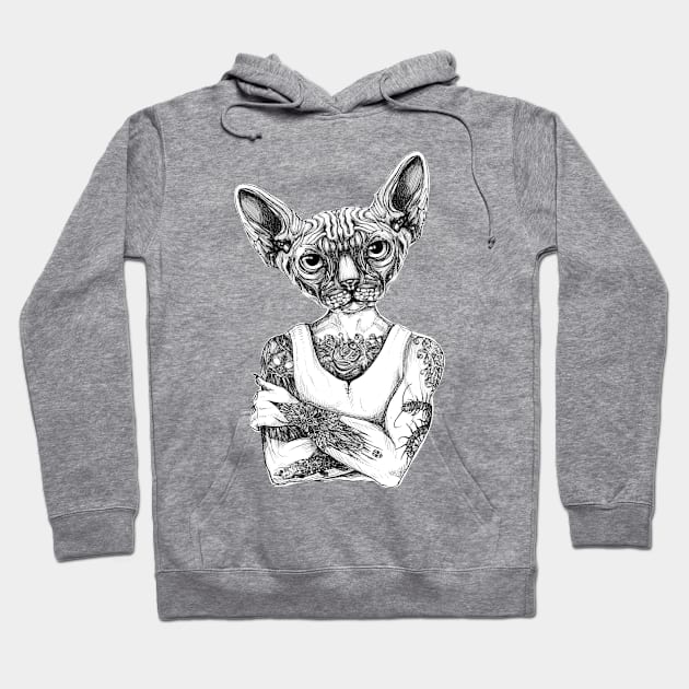 Sphynx Hoodie by fakeface